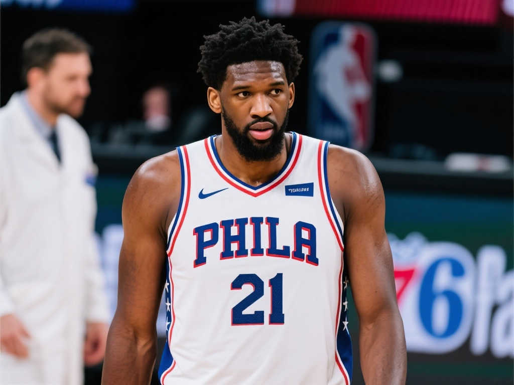 恩比德左膝肿胀再现,定期治疗与伤病缠斗或将面临手术